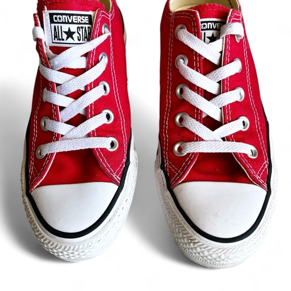 Converse All Star Chuck Taylor Low Red White Sneaker Shoes Womens Size US 6 - Picture 6 of 12